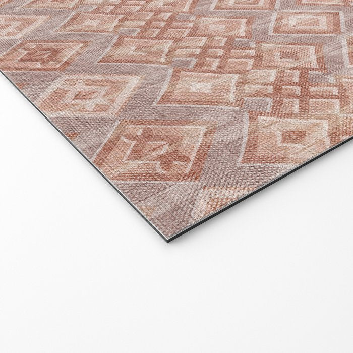 Abstract boho geometric tribal - terracotta Welcome Mat Gallery Image 2