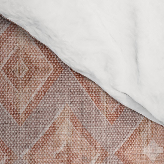 Abstract boho geometric tribal - terracotta Comforter Gallery Image 4