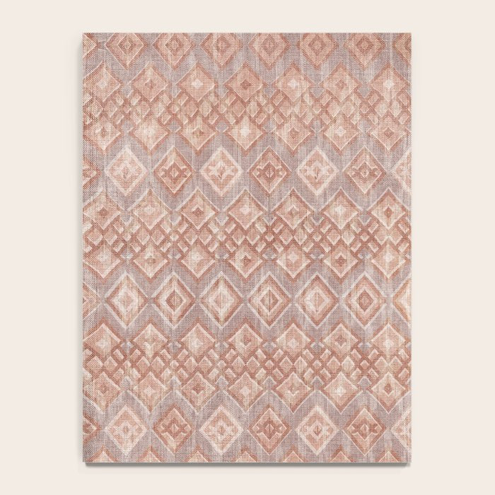 Abstract boho geometric tribal - terracotta Notebook Gallery Image 4