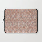 Abstract boho geometric tribal - terracotta Laptop Sleeve Gallery Image 1