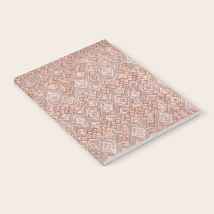 Abstract boho geometric tribal - terracotta Notebook Gallery Image 2