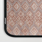 Abstract boho geometric tribal - terracotta Laptop Sleeve Gallery Image 3