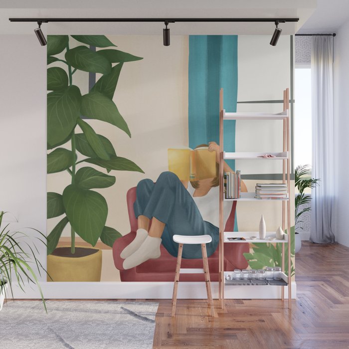 On the pages of a book Wall Mural Gallery Image 1