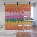 Wavy Lines Pattern Wall Mural Gallery Image 1