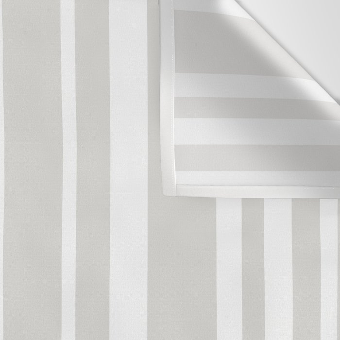 Classic Stripes XLII - Grey and White Wall Tapestry Gallery Image 3