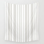 Classic Stripes XLII - Grey and White Wall Tapestry Gallery Image 4