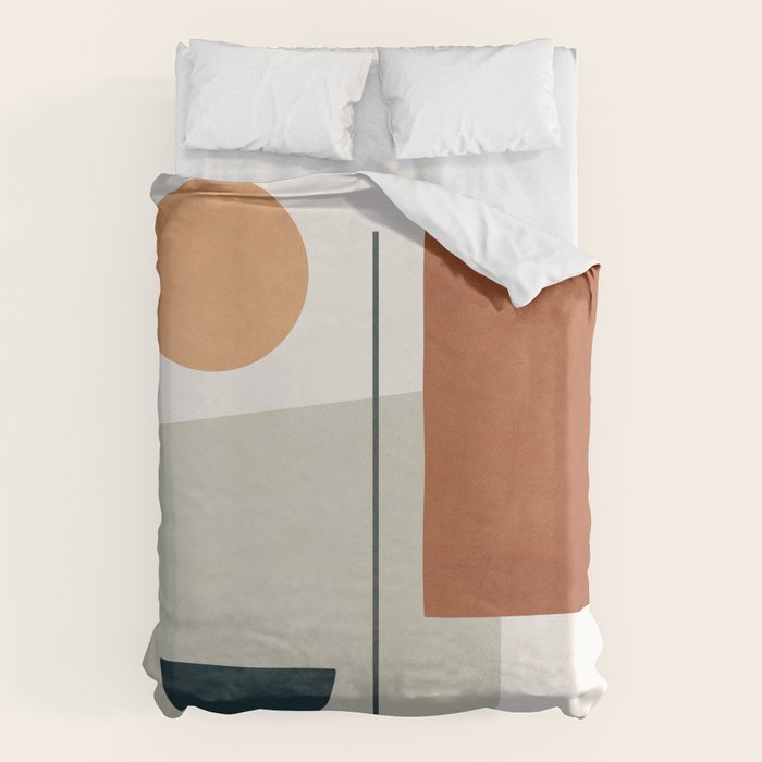  Minimal Shapes No.38 Duvet Cover Gallery Image 1