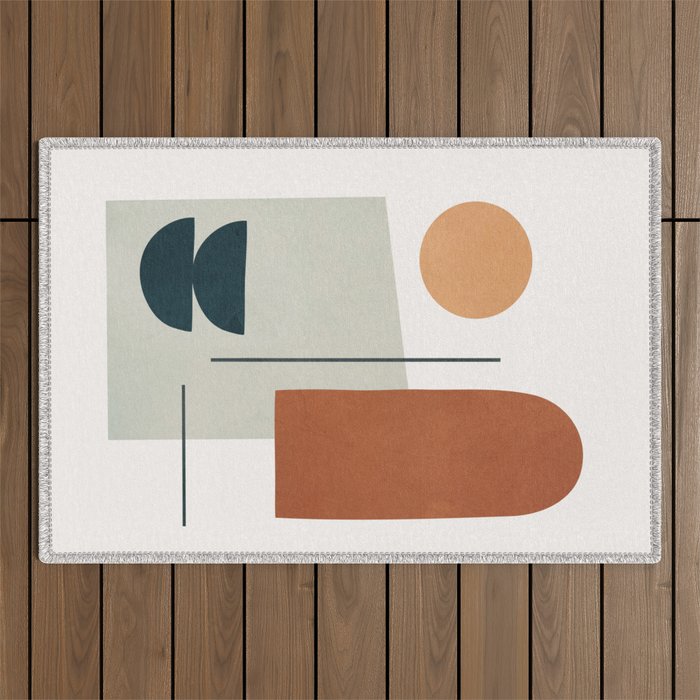 Minimal Shapes No.38 Outdoor Rug Gallery Image 1