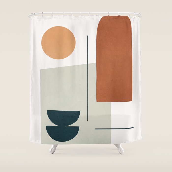  Minimal Shapes No.38 Shower Curtain Gallery Image 1