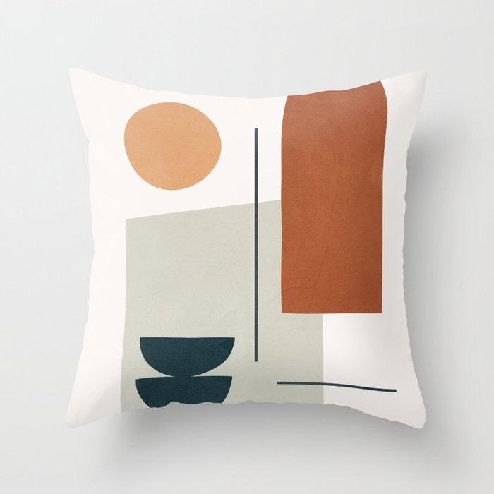  Minimal Shapes No.38 Throw Pillow Gallery Image 6