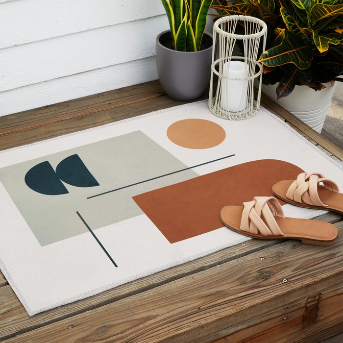  Minimal Shapes No.38 Outdoor Rug Gallery Image 2