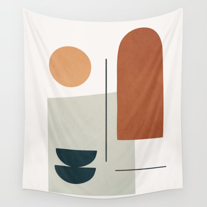  Minimal Shapes No.38 Wall Tapestry Gallery Image 4
