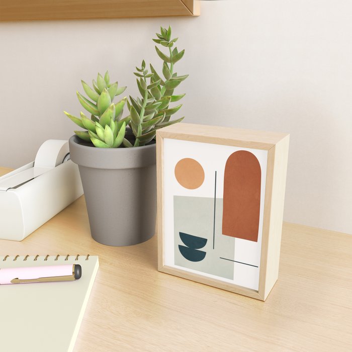  Minimal Shapes No.38 Mini Art Print Gallery Image 2