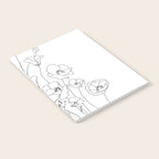 Poppy Flowers Line Art Notebook Gallery Image 2