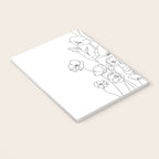 Poppy Flowers Line Art Notebook Gallery Image 3