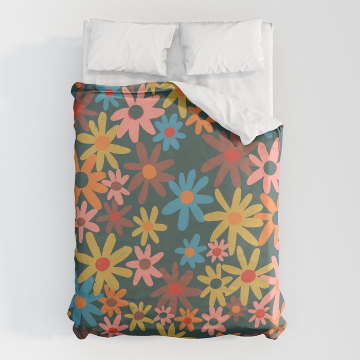 Flowers fantasy #2 Duvet Cover Gallery Image 1