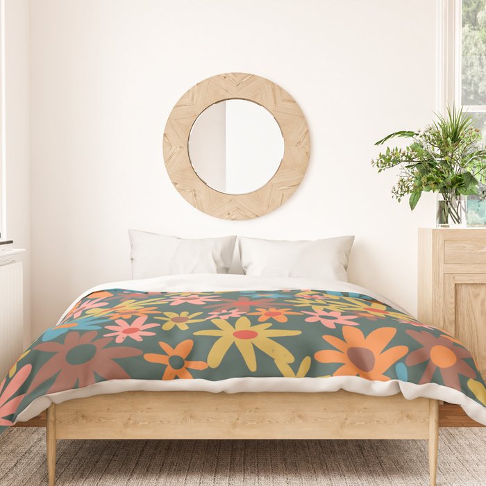 Flowers fantasy #2 Duvet Cover Gallery Image 3