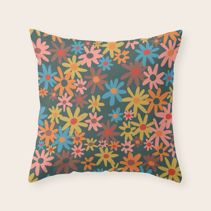 Flowers fantasy #2 Throw Pillow Gallery Image 6