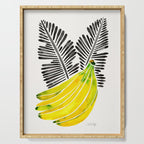 Banana Bunch - Yellow & Black Palette Serving Tray Gallery Image 1