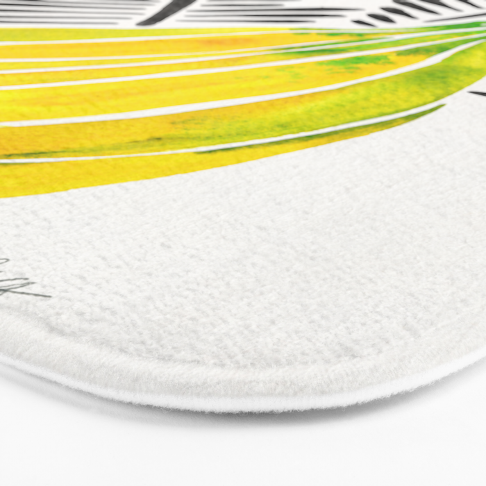 Banana Bunch - Yellow & Black Palette Bath Mat Gallery Image 3