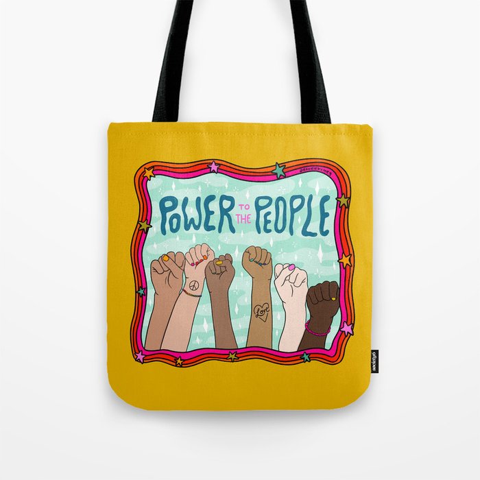 Power to the People Tote Bag Gallery Image 1
