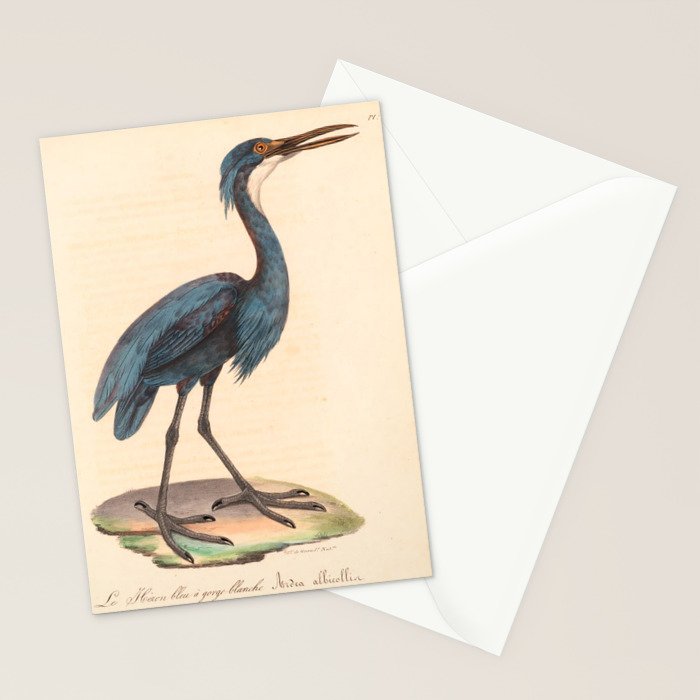 Great blue heron from "La Galerie de Oiseaux" ("Bird Gallery"), 1825 Stationery Card Gallery Image 2