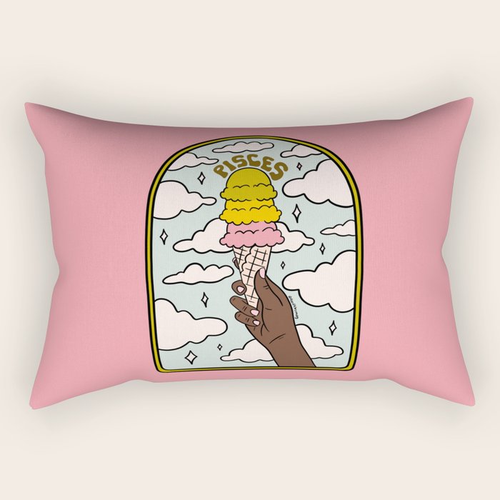 Pisces Ice cream Rectangular Pillow Gallery Image 2
