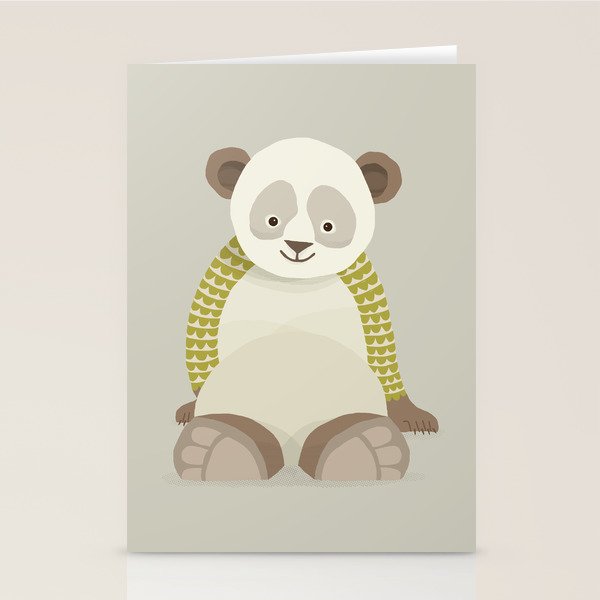 Whimsical Giant Panda Stationery Card Gallery Image 1