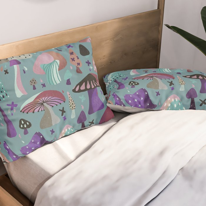 Mushroom Collection â Galaxy Pillow Sham Gallery Image 2
