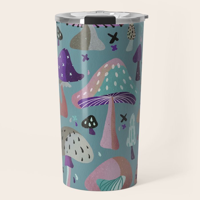 Mushroom Collection â Galaxy Travel Mug Gallery Image 1