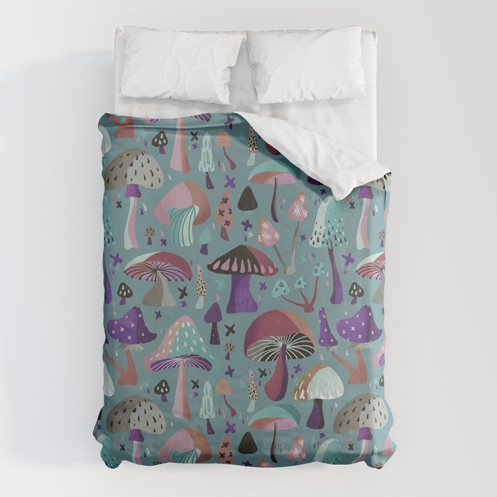 Mushroom Collection â Galaxy Duvet Cover Gallery Image 6
