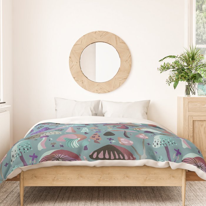 Mushroom Collection â Galaxy Duvet Cover Gallery Image 3