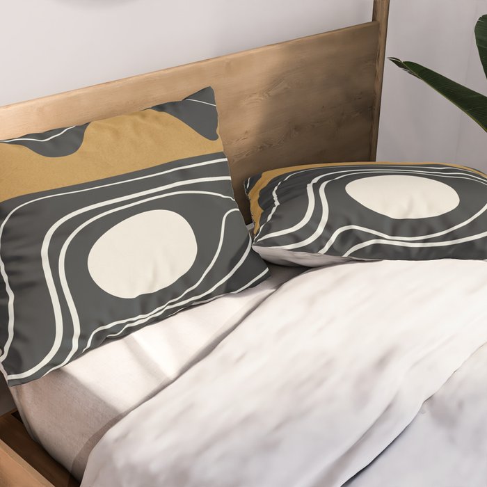 Minimal Abstract Form 3 Pillow Sham Gallery Image 2
