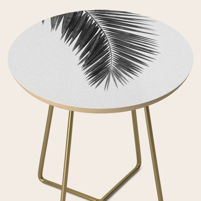 Palm Leaf Black & White I Side Table Gallery Image 2