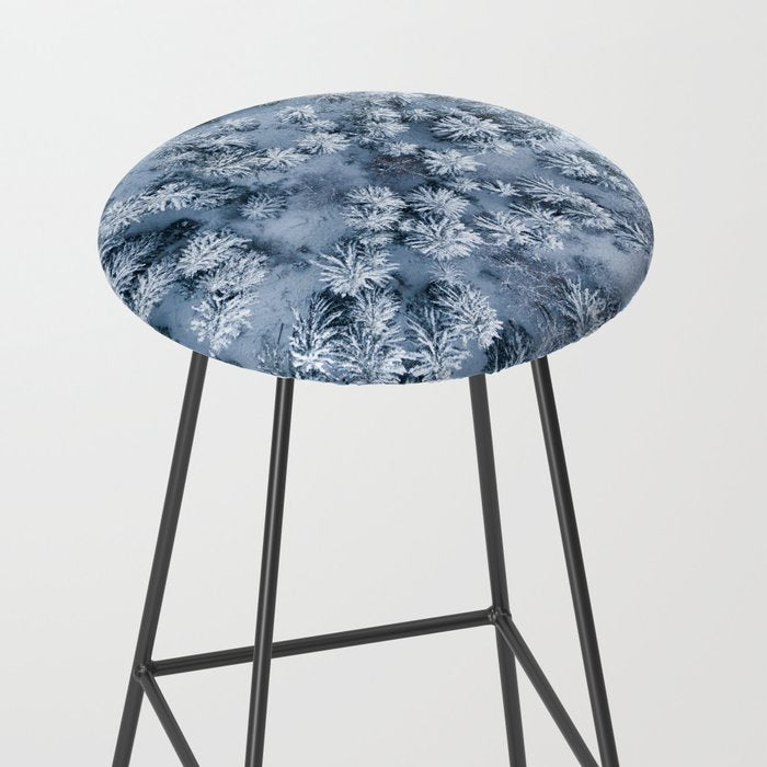 Winter Pine Forest Stool Gallery Image 2
