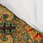 Tabriz Green Orange Rug Print Comforter Gallery Image 4