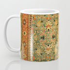 Tabriz Green Orange Rug Print Coffee Mug Gallery Image 3