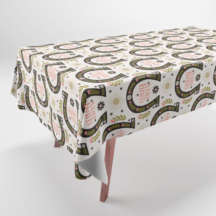 Yee Haw Horseshoe Tablecloth Gallery Image 1