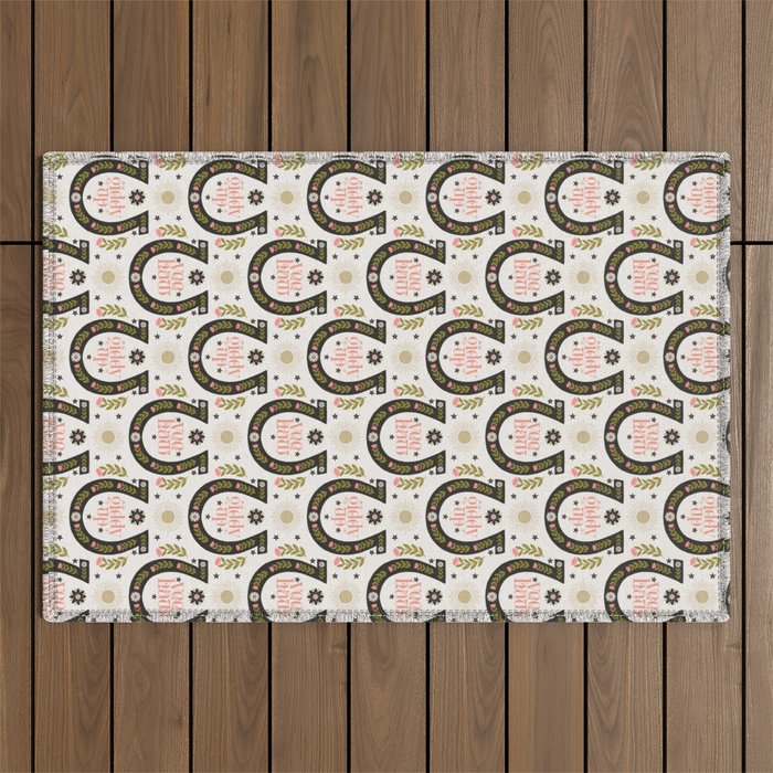 Yee Haw Horseshoe Outdoor Rug Gallery Image 1