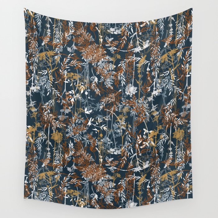 Abstract Forest Night A Wall Tapestry Gallery Image 1