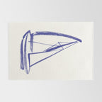 Sailboat Drawing - Blue White Rug Gallery Image 2
