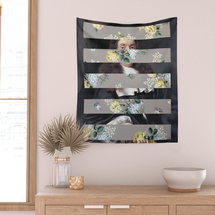 A Portrait With Bars 3 Wall Tapestry Gallery Image 2