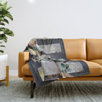 A Portrait With Bars 3 Throw Blanket Gallery Image 1