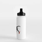 Black Dog labrador beach art Water Bottle Gallery Image 2