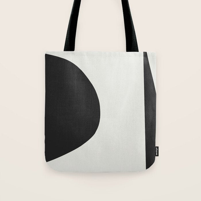 Minimal Black Tote Bag Gallery Image 1