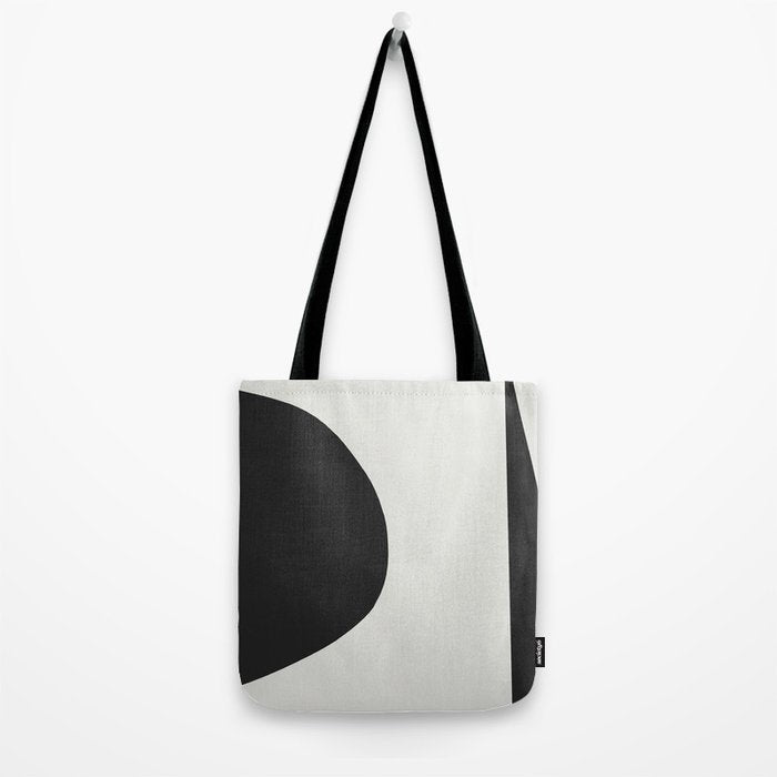 Minimal Black Tote Bag Gallery Image 2