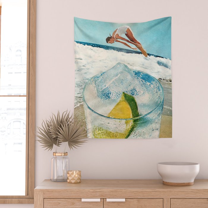 Rum on the Rocks Wall Tapestry Gallery Image 2