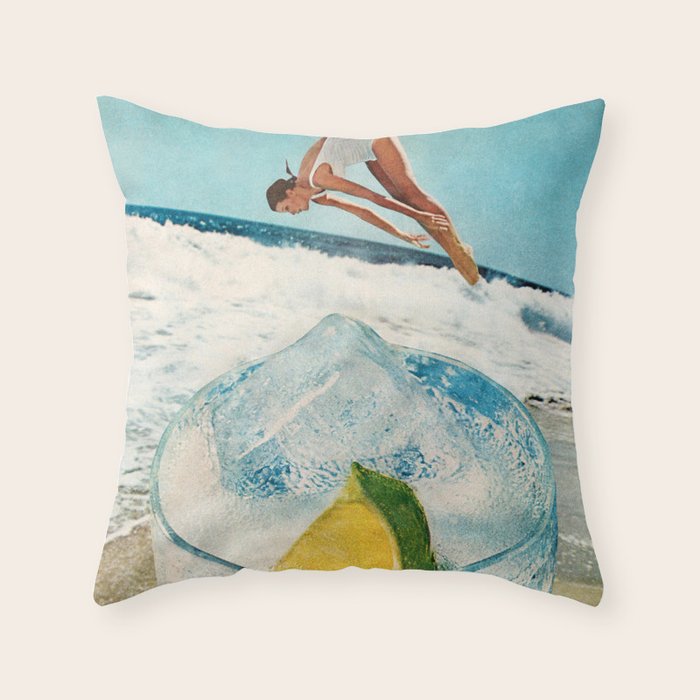 Rum on the Rocks Throw Pillow Gallery Image 1