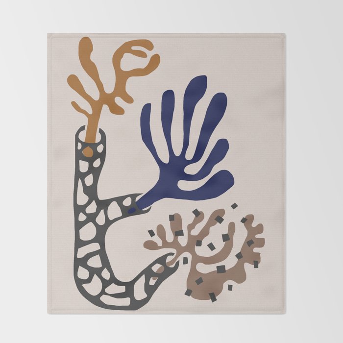 Plant Composition II Throw Blanket Gallery Image 2