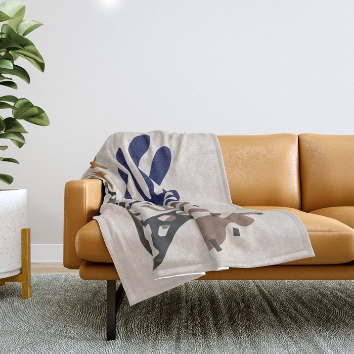 Plant Composition II Throw Blanket Gallery Image 1